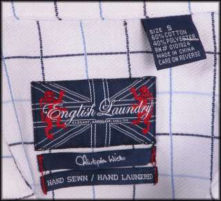 ENGLISH LAUNDRY Embroidered CAVENDISH SHIRT Small S NEW  