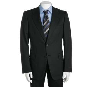 CHARCOAL WOOL PINSTRIPE SUIT