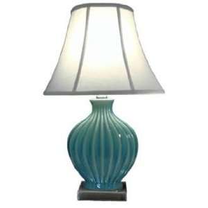  Melissa Ceramic Blue and Teal Table Lamp: Home Improvement