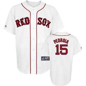   Jersey Youth Majestic Home White Replica #15 Boston Red Sox Jersey