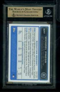 JAG27) 2009 Bowman Chrome MICHAEL PINEDA RC ORANGE Refractor 16/25 BGS 