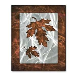 Oaky Leaflets Large Abstract Metal Wall Art by Artist 