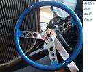 Blue Metalflake 13  Steering Wheel, hot rod Gasser Kustom