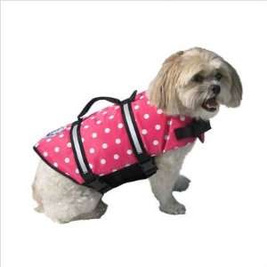 Designer Doggy Life Jacket Extra Extra Small Pink Polka Dot Up to 6 