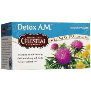 Celestial Seasonings Detox AM Tea Bags Grocery & Gourmet Food