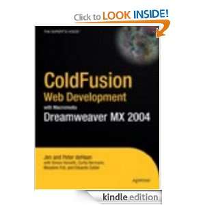 ColdFusion Web Development with Macromedia Dreamweaver MX 2004 Jen 