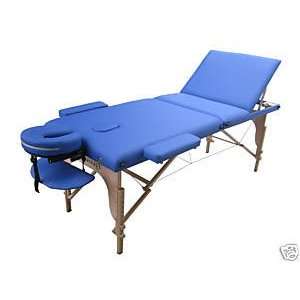  77 L 3 Pad Blue PU Reiki Portable Massage Table: Home 
