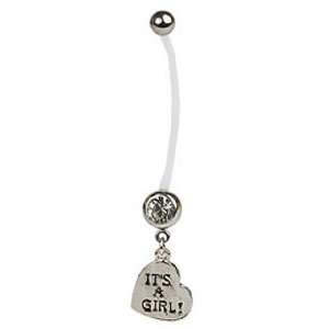   Its a Girl Pregnancy Belly Ring   Free Shipping!: Home & Kitchen