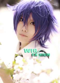 Shiki Yuuki Natsuno Short Purple Cosplay Wig  