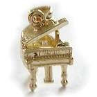 Dazzlers 14k Yellow Gold 3 D Concert Piano Charm 7327
