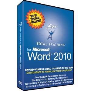   TOTAL TRAINING   MICROSOFT WORD 2010 (DVD SOFTWARE) Software