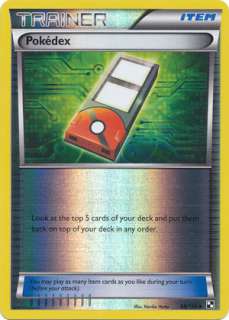 Rev Holo Foil POKEDEX Pokemon Card BLACK & WHITE #98/114   MINT  