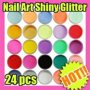  24 Acrylic Powder Dust Nail Art Decoration New 169 