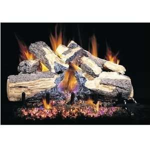  Peterson Gas Logs 18 Inch Burnt Split Oak Vented Natural Gas 