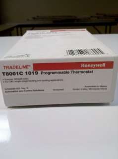 Honeywell T8001C 1019 Heat/Cool Programmable Thermostat  