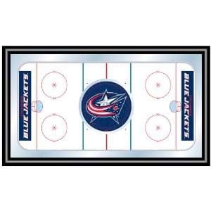  NHL Columbus Blue Jackets Framed Hockey Rink Mirror Patio 