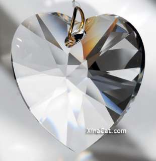 swarovski elements 6228 xilion austrian crystal clear heart crystal 