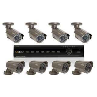 New Q See 16 Channel H.264 DVR Security System w 8 CCD Cameras QT426 