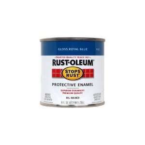    Oleum 7727730 Protective Enamel 1/2 Pint Oil Base Paint, Royal Blue