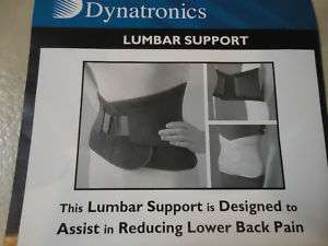 DYNATRONICS LUMBAR SUPPORT/BRACE FOR BACK PAIN  