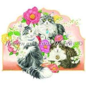  Spring Cat   Cross Stitch Pattern: Arts, Crafts & Sewing