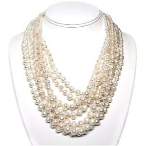    Luster White Baroque Cultured Pearl Necklace HinsonGayle Jewelry