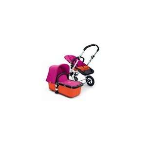    Bugaboo Cameleon Stroller   Orange Base   Pink Fleece Baby