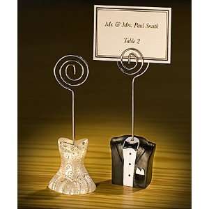  bride and groom place card holders: Home & Kitchen