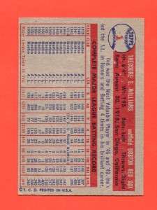 1957 Topps Ted Williams #1 TOUGH SHARP!!!  