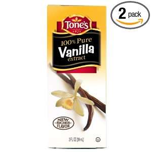 Tones Vanilla Extract, Pure, 2.00 Ounce (Pack of 2)  