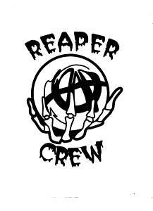 VINYL DECAL SONS OF ANARCHY SKULL HAND REAPER CREW  