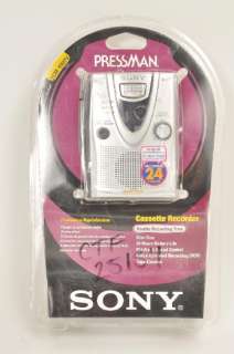 Sony TCM 400DV Pressman Handheld Standard Cassette Voice Recorder 