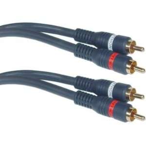  2 RCA Male / 2 RCA Male, High Quality Audio Cable, 25 ft 