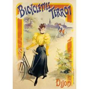 Bicyclettes Terrot Dijon Giclee Vintage Bicycle Poster