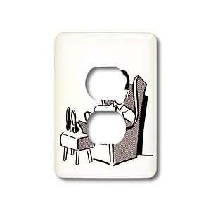  Florene The Sixties   Retro Dad On Chair   Light Switch 