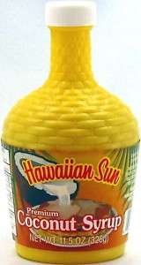 HAWAIIAN SUN PREMIUM COCONUT SYRUP ~ 16 / 11.5 OZ  