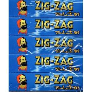 Zig Zag Blue Slim Kingsize Rolling Papers x 5 packs of 32 papers 