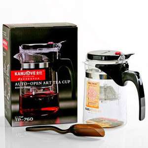 Kamjove Glass Tea Pot Cup Cha Dao Auto open Art 500ML  
