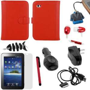  Wallet Case + Clear LCD Screen Protector + USB Data Cables + USB 