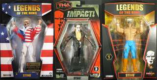 STING (EXCLUSIVE, DELUXE IMPACT 3, LEGENDS OF RING) TNA PACKAGE DEAL 