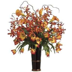  31 in. Artificial Orchid, Tulip And Calla Lily Floral 