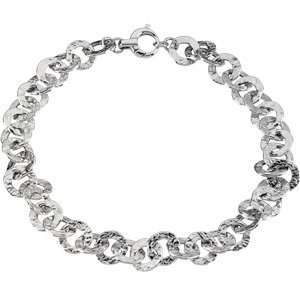    Sterling Silver Circle Chain Necklace 18 Inch   JewelryWeb Jewelry