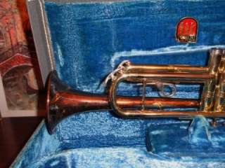   VINTAGE CONN DIRECTOR BRASS TRUMPET 1956 W/CASE PAPERWORK ACCESSORIES