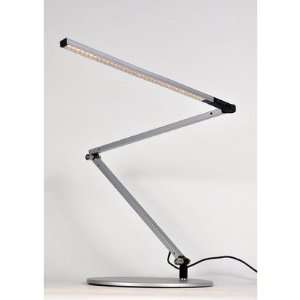   slim LED Desk Lamp with base (Cool Light; Silver)