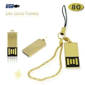  High Speed 24k Gold Plated 8GB USB Flash Disk(USB 2.0 
