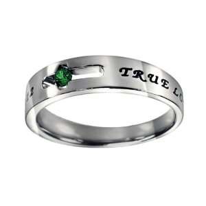  May Birthstone True Love Waits Solitaire Ring Jewelry