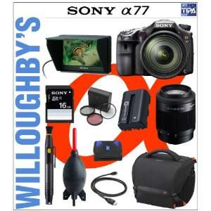   Alpha Cameras + Sony 16GB Memory Card + Sony Deluxe Camera Bag + Extra