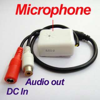 4X CCTV Audio Microphone for Security Camera RCA OUTPUT  