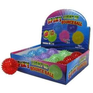  3 Inch Spikey Light Up Rubber Ball Case Pack 288: Toys 