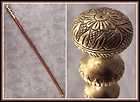 walking stick cane ornate brass antiqued handle spiral $ 29 99 time 